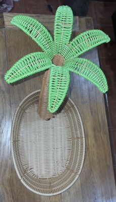 Ciroa Hello Summer Palmenkorb Harzgeflecht Rattan Tiki Strand