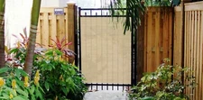 Gate Privacy Screen Gate Cover Door Barrier Gate Screen with Grommets in Beige