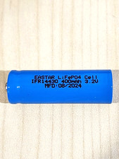 8 pc 14430 3.2v LiFePO4 RECHARGEABLE BATTERY 400mAh solar lights b.top mfg 08/24
