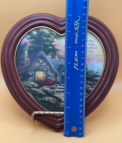 Thomas Kinkade's "Family Blessings" Heart-shaped Framed Canvas Print - Picture 5 of 6