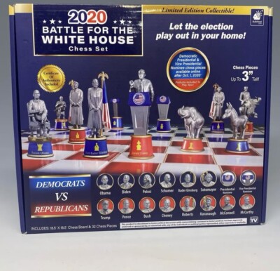 2020 Battle For The White House Chess Set Brand New Never Opened Trump Vs Biden