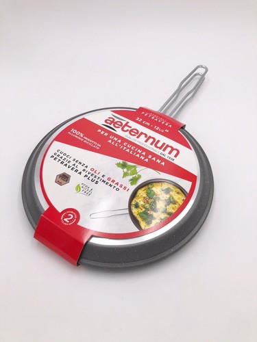 Padella Fornetto Aeternum Bialetti 32cm Antiaderente Pietra Lavica | eBay