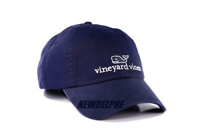 Vineyard Vines Unisex Adjustable Baseball Cap Blue Whale Logo Casual Hat OS VINEYARD VINES navy Blue Whale Logo Mesh Adjustable Cap Hat  main image 4