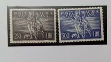 VATICANO 1948 POSTA AEREA TOBIA 2 VALORI G.I MNH** CERT.