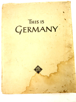 This is Germany by Dr. Adrian Mohr  Hard Cover with D/J and Slip Cover Feb 1955