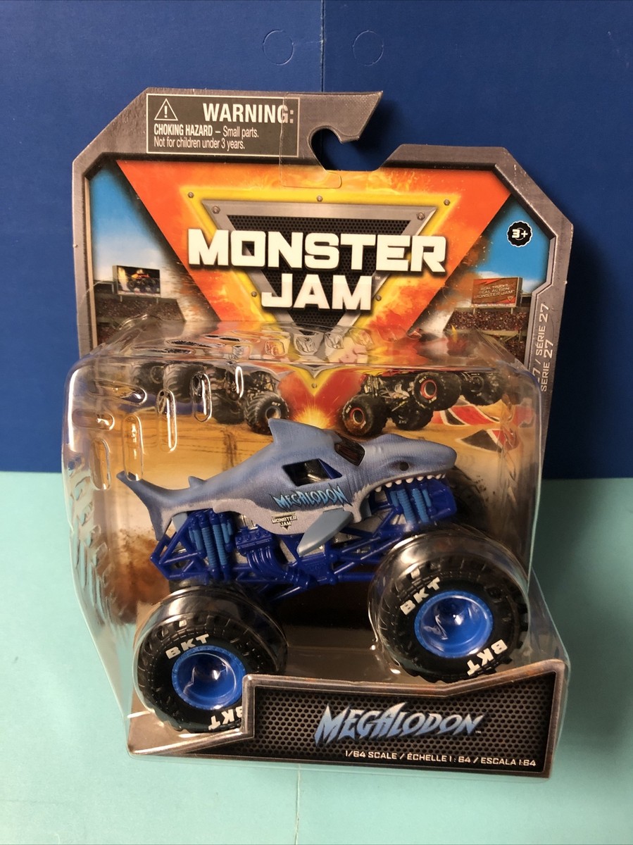 SPIN MASTER MONSTER JAM 2022 SERIES 27 1/64 MEGALODON TRUE HEAVY