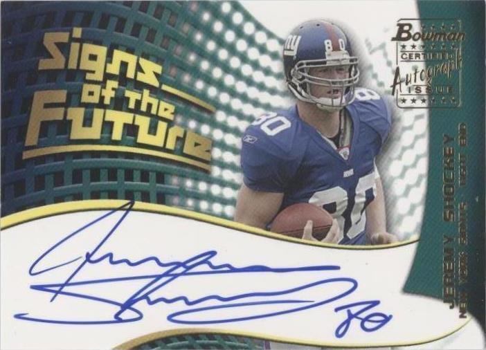 2002 Bowman - Signs of the Future Jeremy Shockey #SF-JS (AU, RC) for ...