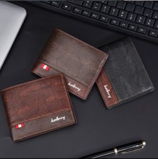 New Mens RFID Bifold Leather Credit ID Card Holder Wallet Billfold Purse Clutch