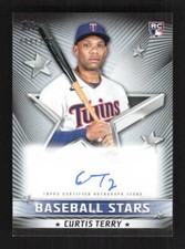 Curtis Terry 2022 Topps Baseball Stars Autographs Black Twins #/199 Auto #BSA-CT