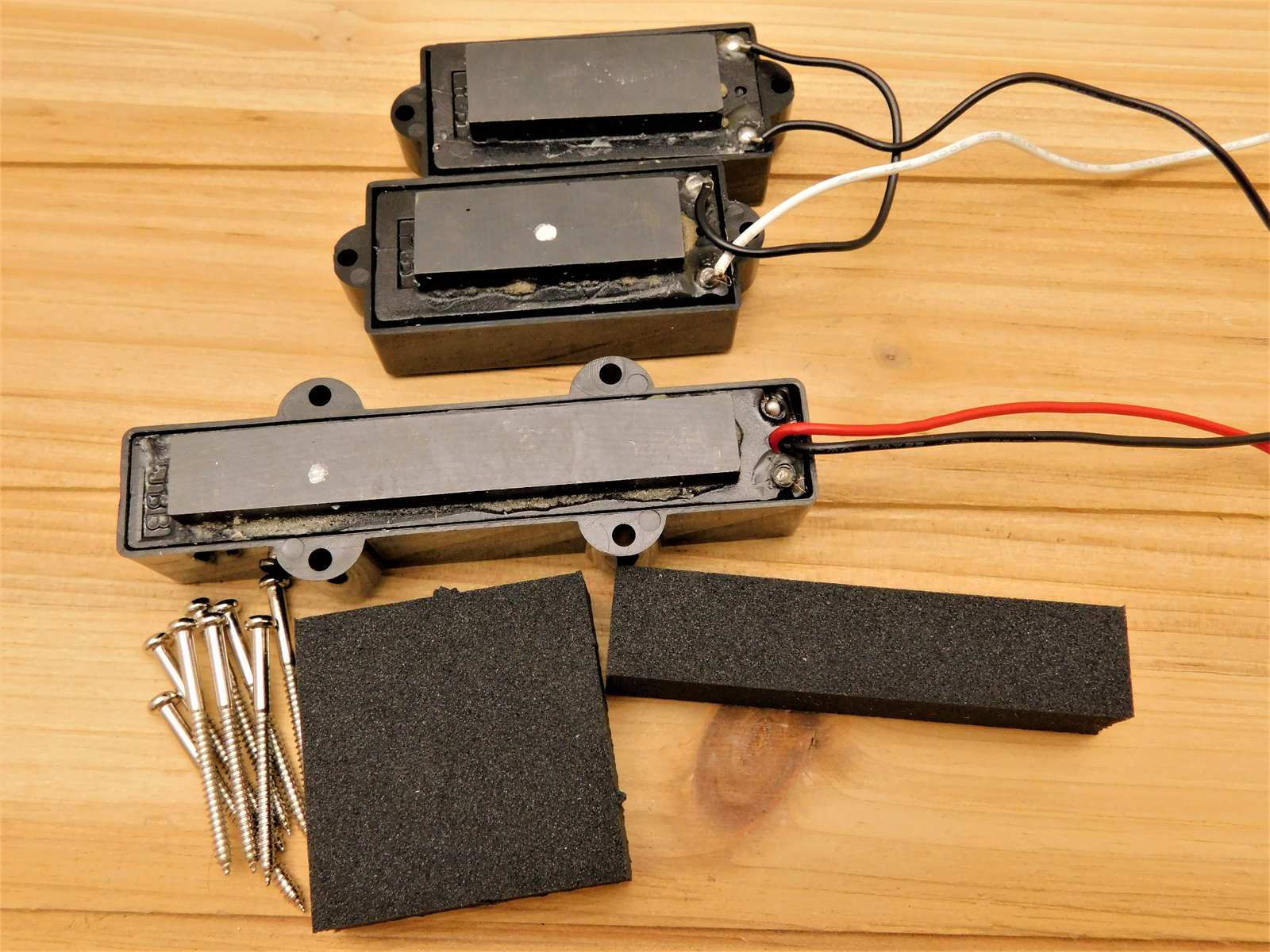 G.M. Ceramic PJ Bass Pickup Set Black Covers eBay