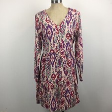 Beach Lunch Lounge Maddie Dress Womens Medium New geometric print