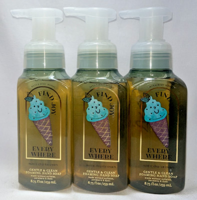 3 Mint n' Chip Ice Cream Gentle Foaming Hand Soap Bath & Body Works 8.75 Oz