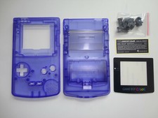 Clear purple Full Housing Shell Case Button Sets for Nintendo Game Boy Color GBC