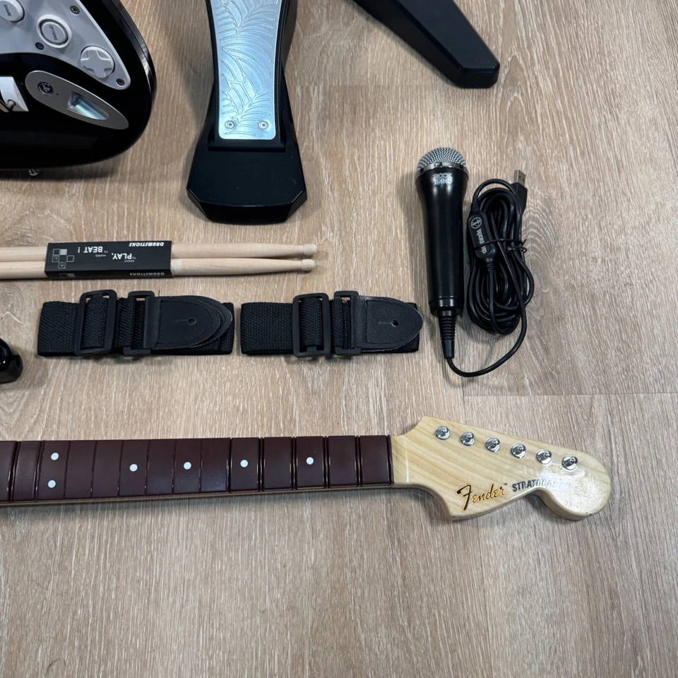 Playstation 4 5 Rock Band 4 Drum Set w/ 2 Guitars Complete Band BUNDLE PS4 PS5 - Image 4 of 4