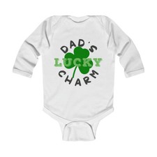 Dad's Lucky Charm - Infant Long Sleeve Bodysuit