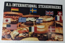 A.1. Steak Sauce International Steakburgers, Vintage Hamburger Recipe Cookbook