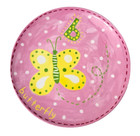 Pottery Barn Kids Melamine Plate B is for Butterfly Pink ABC Dishwasher Safe PBK