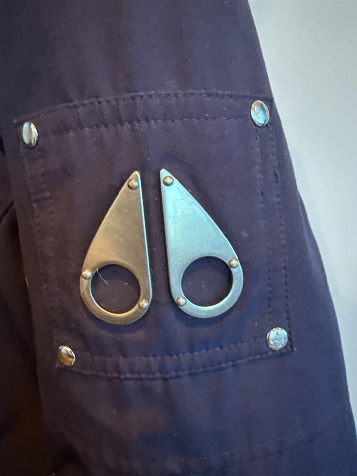 Moose Knuckles Niños Grande Unisex Original Bomber Piel Talla XL en Púrpura Oscuro Foto 2 de 4