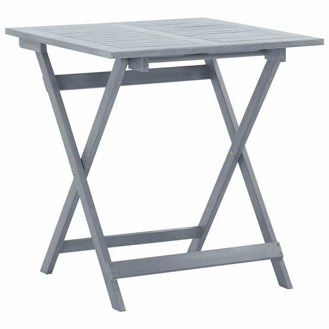 Vidaxl Bois D Acacia Massif Table Pliable De Jardin 70x70x75 Cm Salle A Manger Achetez Sur Ebay