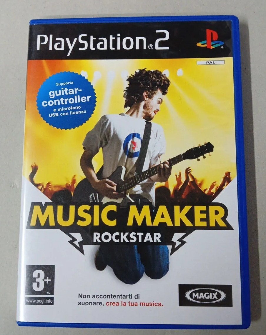 MUSIC MAKER ROCKSTAR PS2 - OTTIME CONDIZIONI