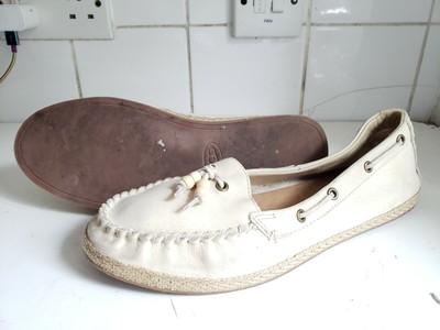 cream slip on loafers