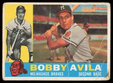 1960 Topps #90 Bobby Avila Milwaukee Braves