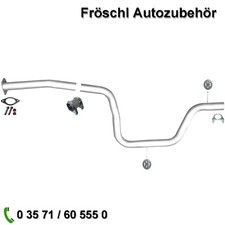für Volvo V70 III 2,0 D 135 Mittelrohr Rohr Auspuffanlage mit Anbausatz k*