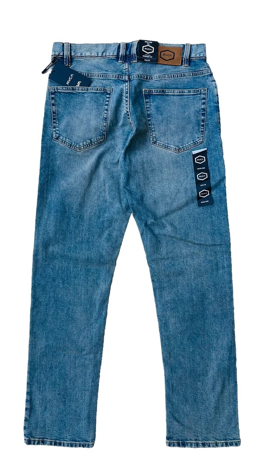 RVCA Men's Blue Week-End Stretch Straight Fit Jeans Size 30 AVYDP00110 - Image 2 of 4