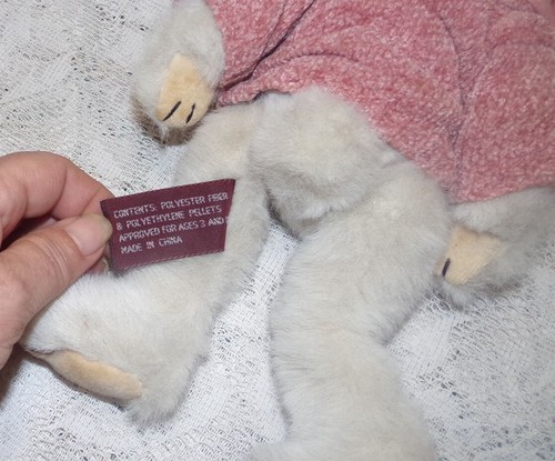 Bearington Oso de Peluche Dama Chloe 11" Rosa Flor Sombrero Suéter con Etiquetas Originales - Imagen 5 de 9