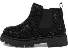 New NINA Girl's Prisila 2 -Size 5 Black Studded Rhinestone K200474 Ankle Boots
