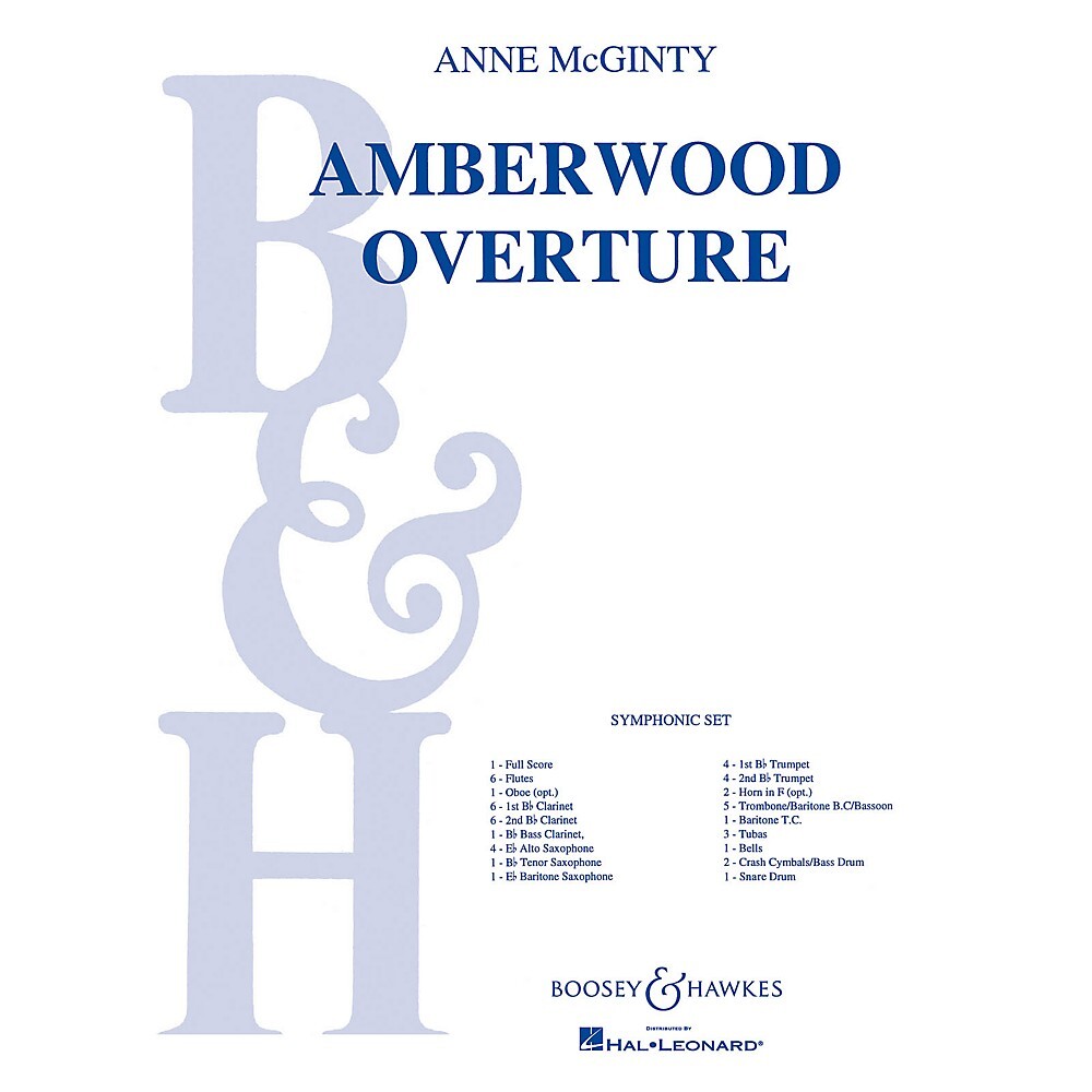 Amberwood Overture (full Score) Concert Band Composed by Anne McGinty