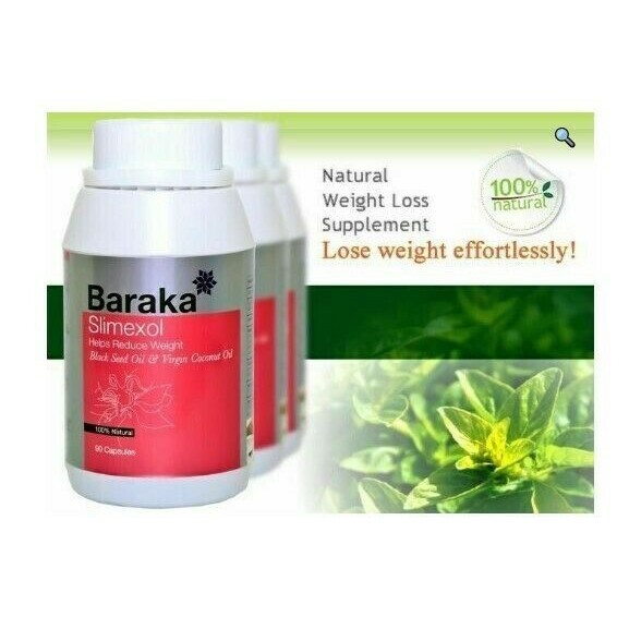 Natural Healthy Fat Burner Weight Loss for Slim Body BARAKA Slimexol 90 Capsules