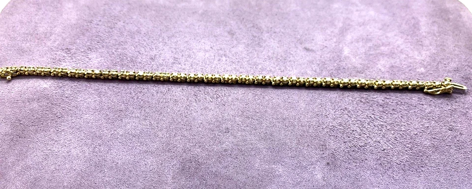 Brazalete tenis diamantes oro amarillo 10kt 7,5" 1,6ctw SI1-I2, J TLB 983983-6 Foto 4 de 4