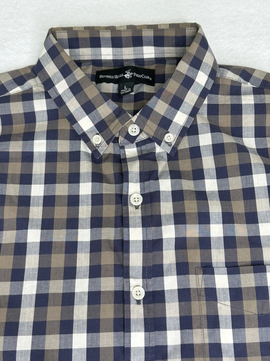 Beverly Hills Polo Club Short Sleeve Casual Button-Down Shirts for Men for  sale | eBay