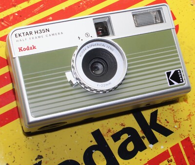 Kodak Ektar H35N Half Frame 35mm Film Reusable Green Kompaktkamera: Retro Vibes