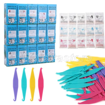 5000Pcs Dental Orthodontic Super Elastics Rubber Bands 3.5/5.0/6.5 OZ /Placers