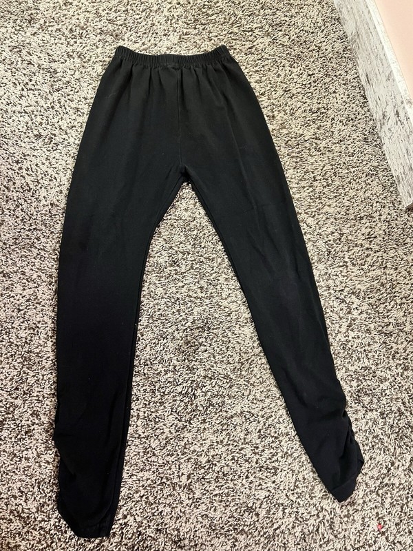 Girls Black Cinch Leggings Size 7/8