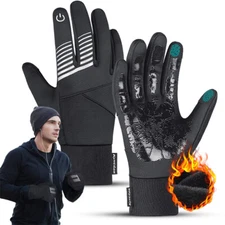 Winter Gloves -10℉ Waterproof Windproof Touchscreen Warm Gloves for Cold Weather