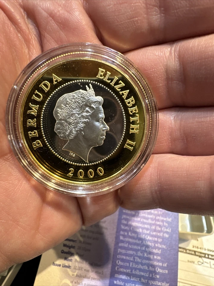 Bermuda 2000, 1 Dollar Silver Proof 'Queen Mother ' - Image 4 of 4
