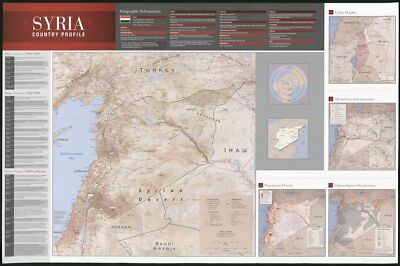 16'' x 24'' 2011 map Syria Country Profile
