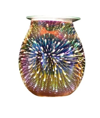 3D Glass Electric Wax Melt Warmer Wax Burner Melter Fragrance Warmer for Home 