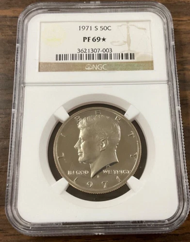 1971-S Proof KENNEDY CN Half Dollar NGC certified PF69*