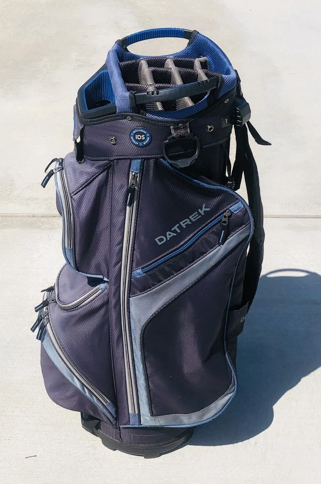 Datrek DG Lite II 14-Way Divider Golf Cart Bag Shoulder Strap Blue & Black - Image 3 of 4
