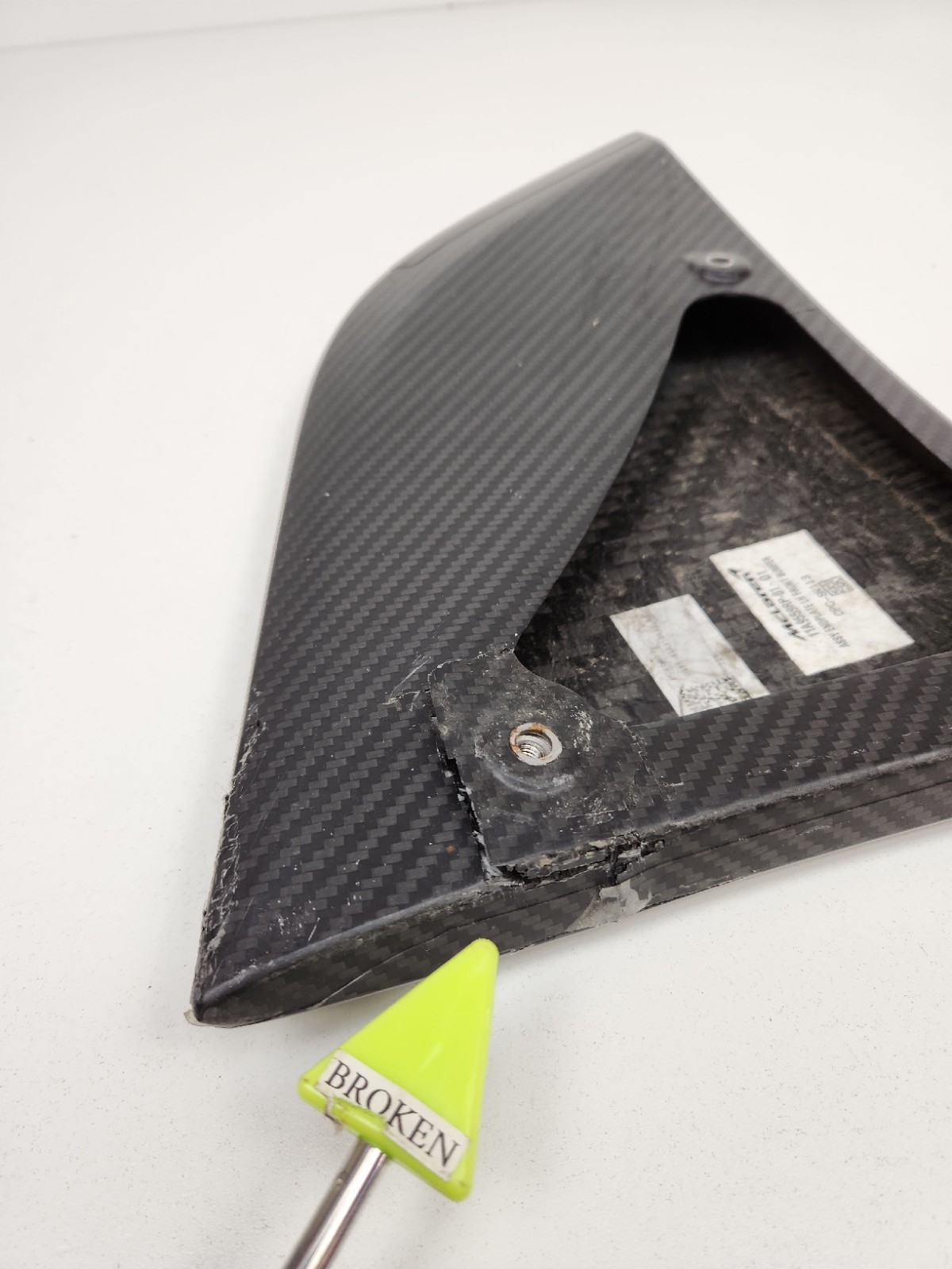 2015-2017 MCLAREN 675LT FRONT LEFT SIDE BUMPER SPLITTER TRIM COVER MOULDING 