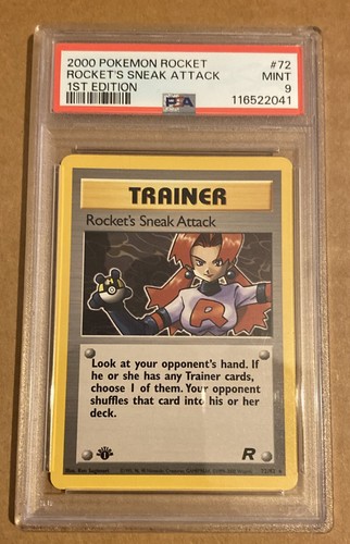 Rocket's Sneak Attack (1st Edition) graded PSA 9 for sale on eBay