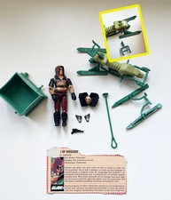 GI Joe Zartan v1 1984 Chameleon Swamp Skier schizophrenic FILE CARD Hasbro skiff
