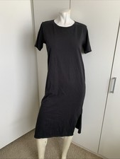J.Crew size XS black short sleeve Pullover knee length T-shirt dress