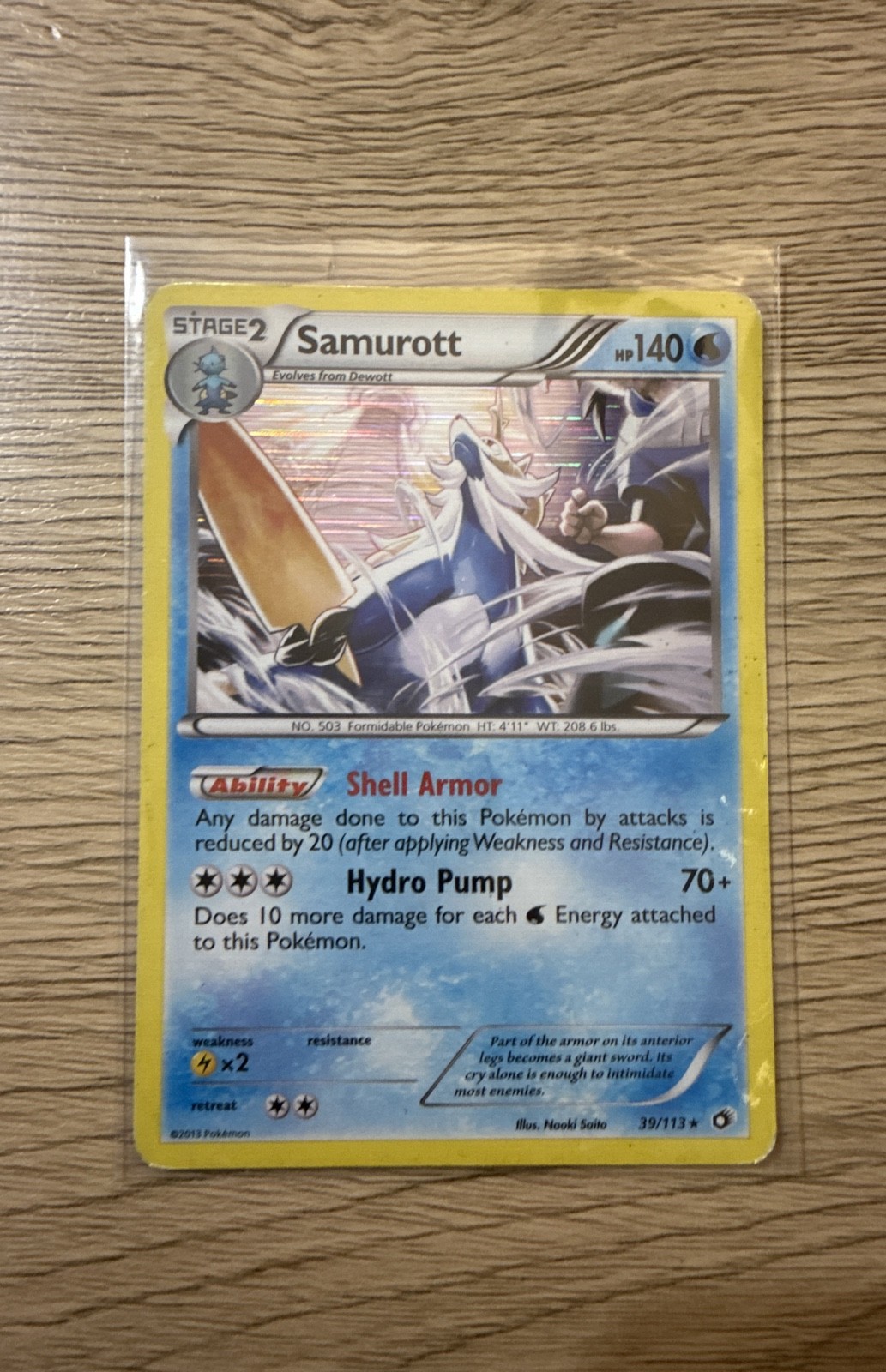 Samurott 39/113 Legendary Treasures Holo
