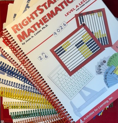 RightStart Mathematics 9-book set 1st Edition Lesson Book & Worksheets some use