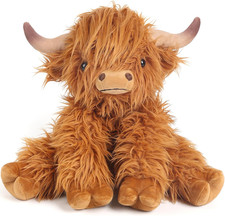 Highland Cow Stuffed Animals, Microwavable  Weighted Stuffed Animal, Highland C